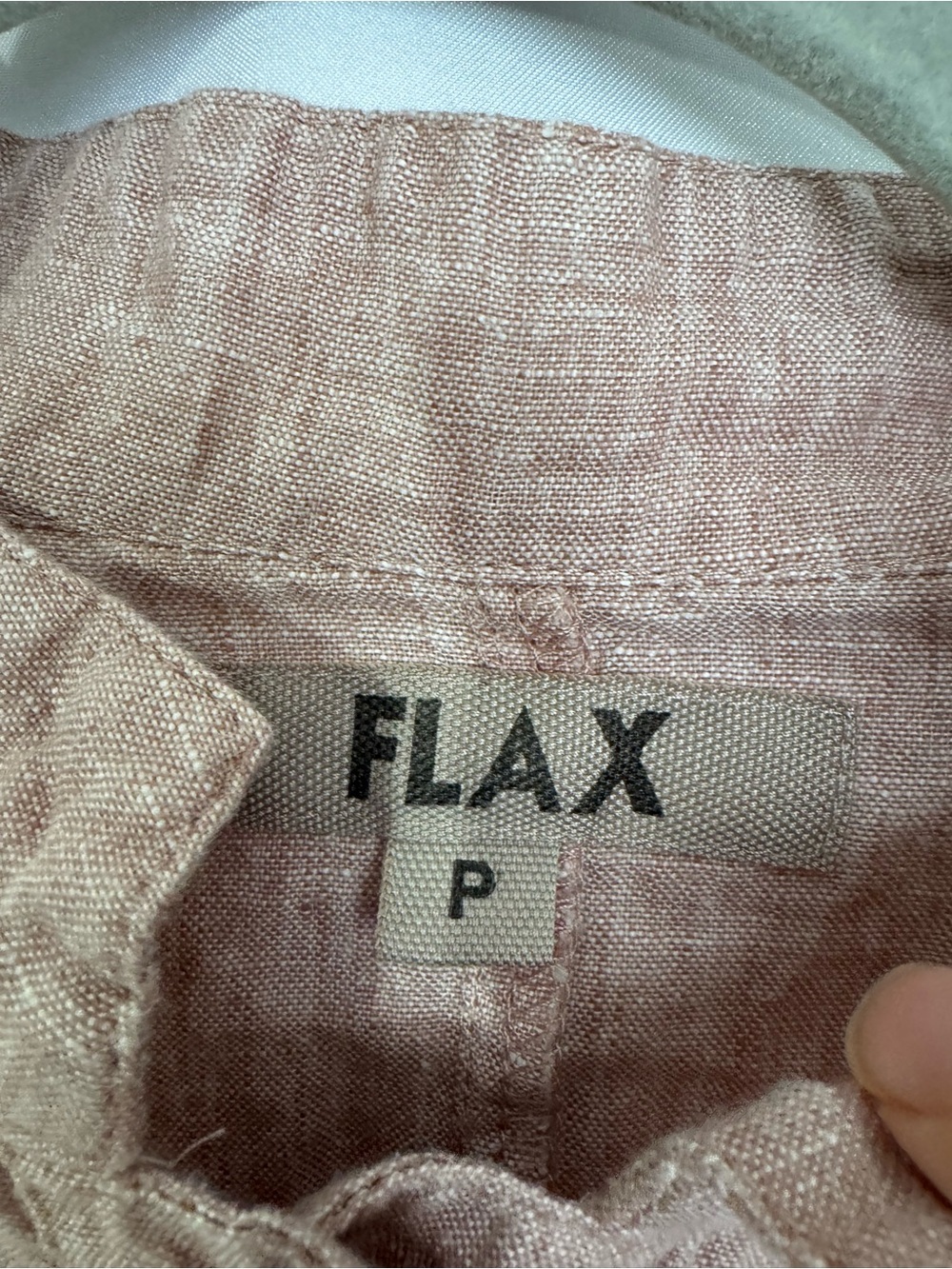FLAX | 100% Linen Button-Down Blouse Pink Mauve Size P - Picture 2 of 7
